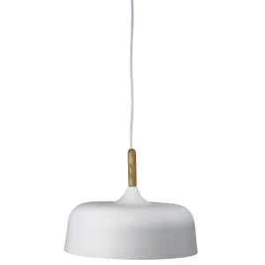 Oriel Lighting Malt 320mm Pendant White by Oriel Lighting, a Pendant Lighting for sale on Style Sourcebook