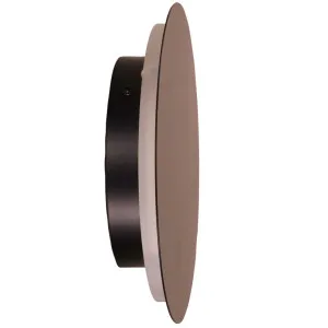 Oriel Lighting Dot 200mm Tricolour LED Wall Light Black by Oriel Lighting, a Outdoor Lighting for sale on Style Sourcebook
