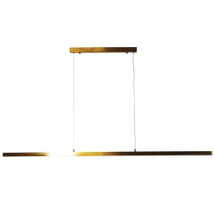 Oriel Lighting Shard 1500mm Slimline LED Pendant Satin Brass by Oriel Lighting, a Pendant Lighting for sale on Style Sourcebook