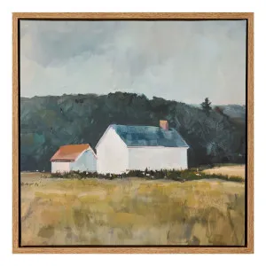 Prairy Duo Box Framed Canvas in 30 x 30cm by OZ Design, a Painted Canvases for sale on Style Sourcebook