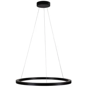 Oriel Lighting Nebula 600mm Halo-Ring LED Pendant Black by Oriel Lighting, a Pendant Lighting for sale on Style Sourcebook