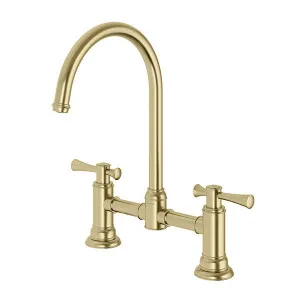 Phoenix Cromford Exposed Sink Set Brushed Gold by PHOENIX, a Bathroom Taps & Mixers for sale on Style Sourcebook