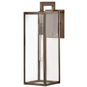 Hinkley Max Medium Exterior Wall Light Burnished Bronze by Hinkley, a Outdoor Lighting for sale on Style Sourcebook