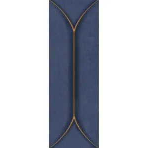 Negassi Navy Lines Embossed Gloss Tile by null, a Moroccan Look Tiles for sale on Style Sourcebook
