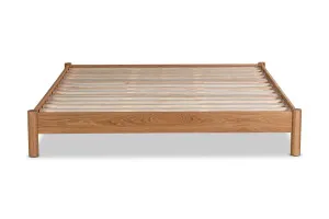 Ollie King Bed Base Frame, Oak, by Lounge Lovers by Lounge Lovers, a Beds & Bed Frames for sale on Style Sourcebook