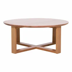 Alba Round Coffee Table 100cm in Australian Blackbutt by OzDesignFurniture, a Coffee Table for sale on Style Sourcebook