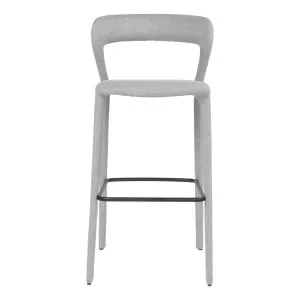 Anda Bar Chair in Milan Greige by OzDesignFurniture, a Bar Stools for sale on Style Sourcebook