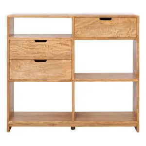 Franco Low Double Shelf Unit 128cm in Mangowood Clear by OzDesignFurniture, a Cabinets, Chests for sale on Style Sourcebook