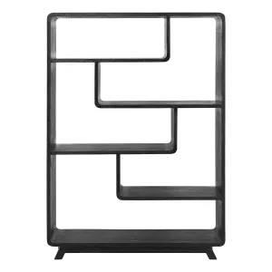 Rico Shelf Unit 122cm in Mangowood Mike Black by OzDesignFurniture, a Cabinets, Chests for sale on Style Sourcebook