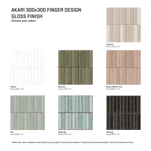 Akari Fingers Embossed Tile (Pack of 10) by null, a Mosaic Tiles for sale on Style Sourcebook