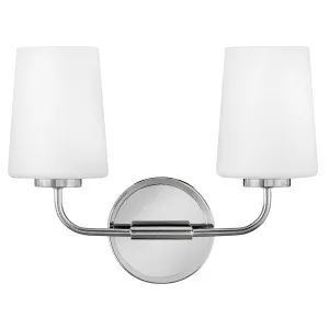 Hinkley Kline 2 Light Wall Sconce by Lark Chrome by Hinkley, a Outdoor Lighting for sale on Style Sourcebook
