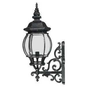 Flinders Medium Outdoor Wall Light Antique Black by null, a Outdoor Lighting for sale on Style Sourcebook