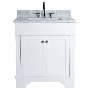 Fremont Marble Top Small Single Vanity, White by null, a Vanities for sale on Style Sourcebook