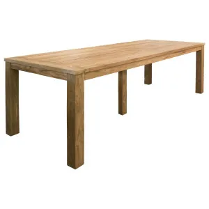 Darma Reclaimed Teak 300cm Exterior Dining Table Natural by null, a Bar Stools for sale on Style Sourcebook