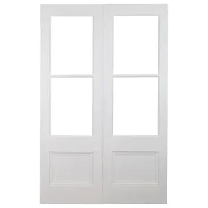 Pair of 72cm Internal Glazed French Doors, White Primed &amp; Clear Glass by null, a Internal Doors for sale on Style Sourcebook