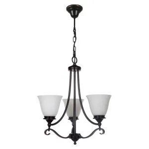 Dallas 3 Light 3 Arm Pendant, Bronze by null, a Lighting for sale on Style Sourcebook