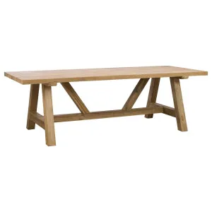 Navan 250cm Reclaimed Teak Dining Table Natural by null, a Bar Stools for sale on Style Sourcebook