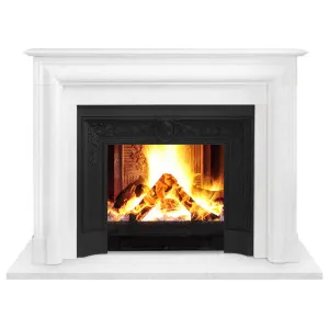 French Bolection Marble Mantel Large White by null, a Fireplaces & Accessories for sale on Style Sourcebook