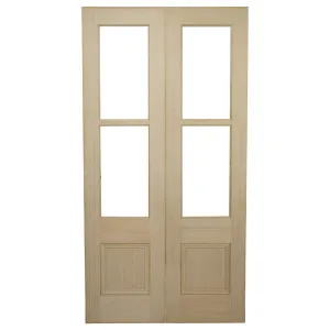 Pair of 52cm Internal Glazed French Doors, Raw HV by null, a Internal Doors for sale on Style Sourcebook