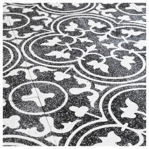 Ella Terrazzo Encaustic Tile, Black &amp; White by null, a Encaustic Tiles for sale on Style Sourcebook