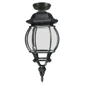 Flinders Medium Outdoor Under Eave Antique Black by null, a Outdoor Lighting for sale on Style Sourcebook