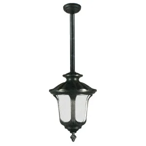 Large Waterford Exterior Rod Pendant, Antique Black by null, a Outdoor Lighting for sale on Style Sourcebook