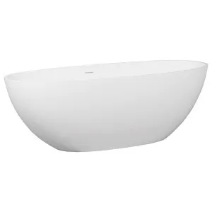 Ramona 165x75x55cm Cast Stone Bath, Matte White by null, a Bathtubs for sale on Style Sourcebook
