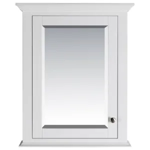 Shaker Mirror Timber Cabinet, White by null, a Bathroom Storage Cabinets for sale on Style Sourcebook