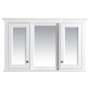 Shaker Timber Mirror Cabinet, White by null, a Bathroom Storage Cabinets for sale on Style Sourcebook