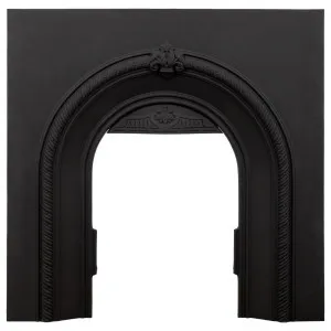 Surrey Cast Iron (w/ Hood) Fascia, Premium Black by null, a Fireplaces & Accessories for sale on Style Sourcebook