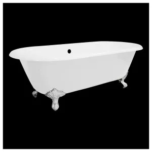 170cm Double Ended Cast Iron Bath with Feet, White by null, a Bathtubs for sale on Style Sourcebook