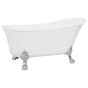 Violet 150x70x79cm Acrylic Bath (w/ Chrome Feet), White by null, a Bathtubs for sale on Style Sourcebook