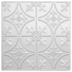 Fleur De Lys Press Metal, Primed Matt White by null, a Other Splashbacks for sale on Style Sourcebook