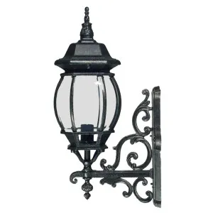 Flinders Small Outdoor Wall Light Antique Black by null, a Outdoor Lighting for sale on Style Sourcebook