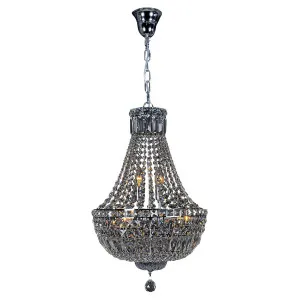 Medium Classique 5Lt Basket Chandelier, Chrome by null, a Chandeliers for sale on Style Sourcebook