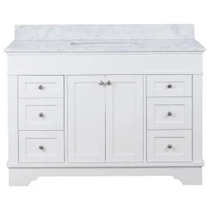 Fremont Marble Top Single Large Vanity, White by null, a Vanities for sale on Style Sourcebook