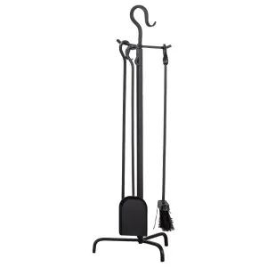 Emery 4-pce 27x83cm Fire Tools, Black by null, a Fireplaces & Accessories for sale on Style Sourcebook
