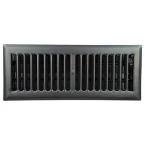 Pressed Steel Floor Register Vent 5 w Damper, Rubbed Bronze by null, a Air Conditioners for sale on Style Sourcebook