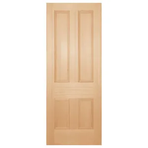 Nicholson Internal 4 Panel 77cm Door, Raw Hemlock by null, a Internal Doors for sale on Style Sourcebook