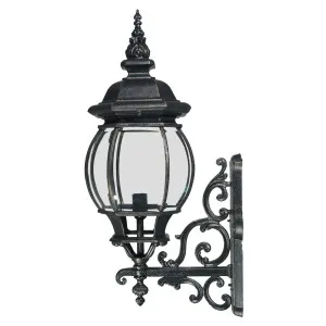 Flinders Large Outdoor Wall Light Antique Black by null, a Outdoor Lighting for sale on Style Sourcebook