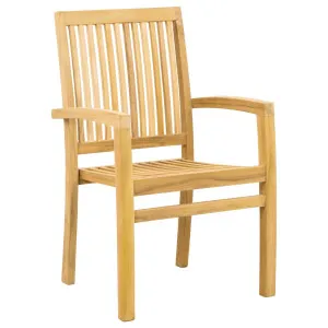 Oakley Stackable Teak Armchair, Natural by null, a Outdoor Chairs for sale on Style Sourcebook