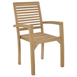 Medan 53x55x93cmTeak Arm Chair, Natural by null, a Outdoor Chairs for sale on Style Sourcebook