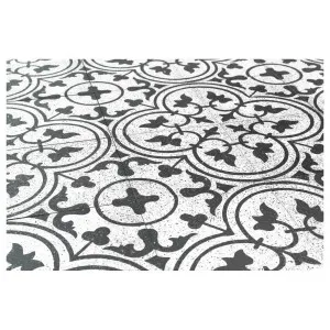 Ella 20x20 Terrazzo Encaustic Tile, White &amp; Black by null, a Encaustic Tiles for sale on Style Sourcebook