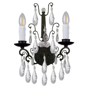 Salzburg 2Lt Wall Bracket Light, Bronze by null, a Chandeliers for sale on Style Sourcebook
