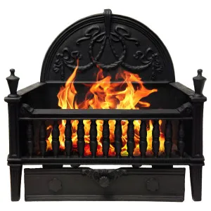 Gothic Cast Iron Grate, Black by null, a Fireplaces & Accessories for sale on Style Sourcebook