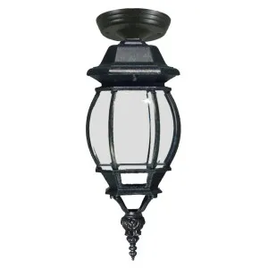 Flinders Small Outdoor Under Eave Antique Black by null, a Outdoor Lighting for sale on Style Sourcebook