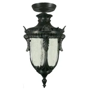 Med Wellington Exterior Under Eave Light, Antique Black by null, a Outdoor Lighting for sale on Style Sourcebook