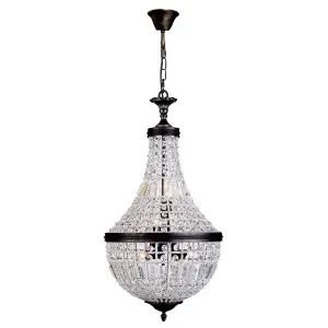 Medium Marseilles 6Lt Basket Pendant, Bronze by null, a Chandeliers for sale on Style Sourcebook
