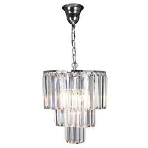 Celestial 3 Tier 4Lt Pendant Light, Chrome by null, a Chandeliers for sale on Style Sourcebook