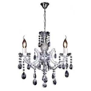 Zurich 3Lt Chandelier, Clear Glass &amp; Chrome by null, a Chandeliers for sale on Style Sourcebook